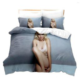 Bedding Sets Sexy Beach Bikini Women Set Duvet Cover With Pillowcases Locomotive Comforter Bed Linens Bedclothes