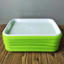 Planters Pots 1/3Pcs Tray Sprouter Sprouting Kit Bean Growth Germination Trays Wheatgrass Microgreens Growing Sprout Grower Container Mung 230621