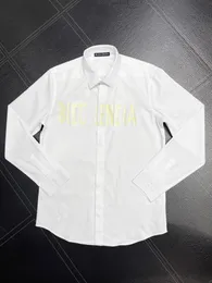 BLCG LENCIA Mens Brand Shirts Designer Shirts Paris Brand Clothing Male Men Long Sleeve Cotton Tops Plus Size 8191