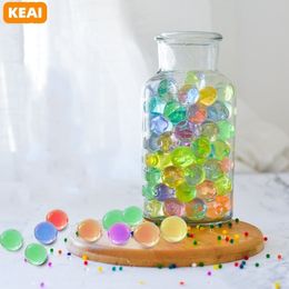 Decorative Objects Figurines 500pcs Large Crystal Soil Mud Water Beads Flowers Growing Hydrogel Balls For Home Decor Potted Wedding Children Kids Toy 230621