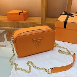 Classic Colour Chain Small Square Bag Letter Solid Colour Fashion Women's Bag Foreign Trade Export Messenger Bags
