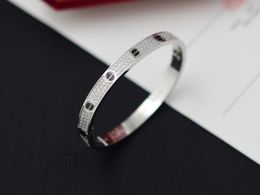 5A браслеты Catier Love Свадебный браслет с бриллиантами керамика в культовой коллекции для женщин с пакетной коробкой. Размер 16/19 Fendave