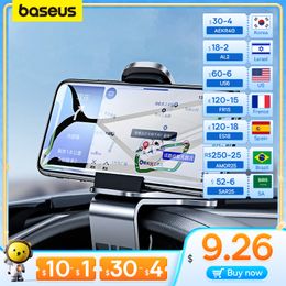 Baseus Car Phone Holder 360 Degree GPS Navigation Dashboard Phone Holder Stand in Car for Universal Phone Clip Mount Bracket