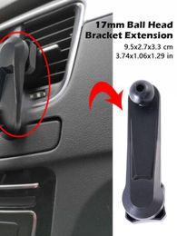 17mm Ball Head Magnetic Car Phone Holder Magnet Mount Cell Extension Car Stand GPS Bracket Air Mobile Smartphone Outlet Pho S3K4