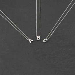 Pendant Necklaces for Women Chain Initial Charms Necklace Metal Letters Jewellery Cut Single Name 230613