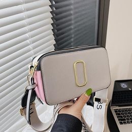 Designer Women Bags New 2024 Contrast Colour Small Square Bag Trend Letter Single Shoulder Messenger Bags Dajidali Gift