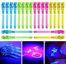 UV Light Disappear Ink Pen Secret Message Pens Party Game Favours Stocking Stuffers Kids Christmas Thanksgiving Halloween for Boy Girl