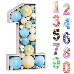 Other Event Party Supplies 7393cm Giant Birthday Figure 0-9 Balloon Filling Box 1st 18th Birthday Decor Number 30 40 50 Balloon Frame Anniversary Decor 230621