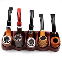 Smoking Pipes Detachable cleaning and filtering tobacco bag pot, bakelite dry pipe tobacco set