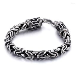 Link Bracelets Punk Jewelry Wholesale Multi-layer Texture Titanium Steel Solid Color Bracelet