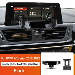 Car Mobile Phone Holder For BMW 1 2 Series F52 17-21 360Degree Rotating GPS Special Mount Support Navigation Bracket Accessories