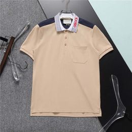 2023 Marca Camisa Pólo Masculina Designer Man Fashion T Shirts Casual Men Summer Polos Shirt Bordado High Street Trend Top Tee Tamanho Asiático 3XL