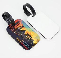 Sublimation Blank Luggage&bags Accessories Party Favor Cute Novelty MDF Wood Funky Travel Luggage Label Straps Suitcase Luggage Tags