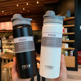 Water Bottles 530750ML Tyeso Thermal Bottle Stainless Steel Coffee Mug Vacuum Flask Insulated Sport Travel Thermos Cup Kettle 230621