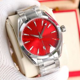 5 colors high quality luxury mens watches 41mm SM150 smooth bezel automatic movement transparent back stainless steel bracelet sapphire sport wristwatches
