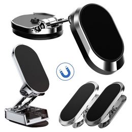 Folding Magnetic Car Phone Holder 360 Rotation Dashboard Mount Navigation GPS Smartphone Stand Bracket for IPhone Samsung