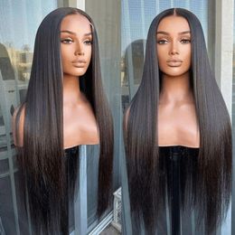 13x6 Hd Lace Frontal Wig Bone Straight Full Lace Human Hair Wigs 360 Hd Transparent Pre Plucked Glueless Wig 180 Density Remy
