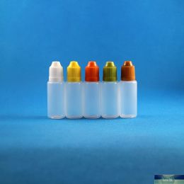 100 Sets 15ml (1/2 oz) Plastic Dropper Bottles CHILD Proof Caps & Tips PE LDPE E For Vapor Cig Liquid 15 ml Simple