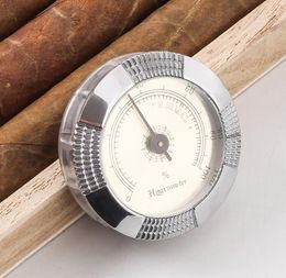 Smoking Pipes 46mm metal hygrometer mechanical cigar humidor Hygrometer