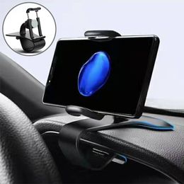 Phone Holder For Car Easy Clip Mount Stand GPS Bracket Auto Support Telephone Voiture For Dash Board Poetable Car Phone Holder