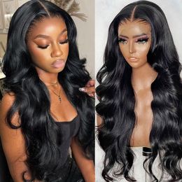 13x6 Hd Transparent Lace Front Wig 13x4 Frontal Wig For Black Women Body Wave Glueless Wig Human Hair