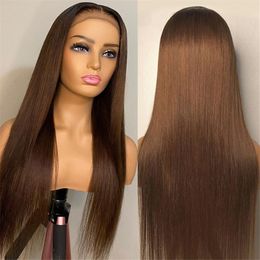 Blonde Lace Part Wigs Human Hair Straight PrePluck Lace Wig Highlight Omber Colour Blonde Lace Wig 150% Remy