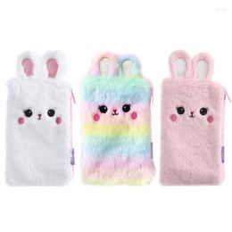 Kawaii Pencil Case Stationery Plush Cases School Supplies For Girls Trousse Scolaire Ears Pen Cute Bag