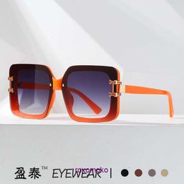 Wholesale Designer H Home sunglasses for sale New Sunglasses Home Fashion Korean Edition Glasses Street Shoot Large Frame Personalised N With Gift Box