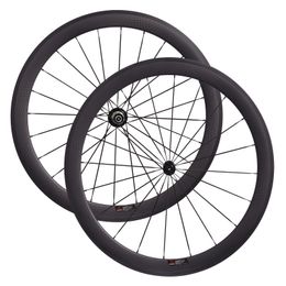 Bike Wheels CSC 700C Track bike Carbon wheelset 38mm 50mm 60mm deep 20.5mm width clincher carbon racing road wheels 230621