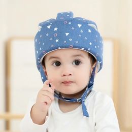 Caps Hats Cotton Infant Toddler Safety Kids Head Protection Hat for Walking Crawling Baby Learns To Walk The Crash Helmet 230621