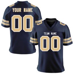 Other Sporting Goods Custom American Football Jerseys Printed Your Own Team Name Number Add Rugby Jersey Game Training Sportswear for MenYouth 230621