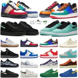 One Low Mens Running Shoes Platform Sneaker Skeleton Paisley Triple White Pine Low Casual Shoes Black White Phantom Univeristy Gold MCA Blue Skeleton Sneakers