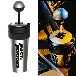 Water Bottles Car Bottle Furious and Fast Gear Shift Cup With Straw And Lid Rocker shift style with 230621