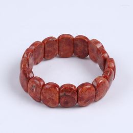 Strand Beaded Strands Fashion Geometric Shape Red Grass Coral Stretch Bracelets Ethnic Style Jewelry Raym22