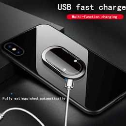 Rechargeable Creative USB Cigarette Lighter Ring Magnetic Phone Holder Multifunctional Lighting Accessories 13JA