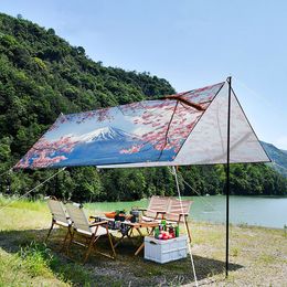 Tents and Shelters Japan Mount Fuji Lightweight Portable Outdoor Canopy Waterproof UVresistant Oxford Tent Suitable for Picnic Beach Party 230621