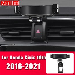 Car Styling Mobile Phone Holder For Honda Civic 10th 11th 2016-2022 Air Vent Mount Bracket Gravity Bracket Stand Accessories