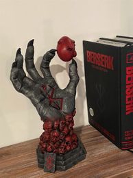 Decorative Objects Figurines Berserk Hand of God Resin Anime Figure Berserk Guts L Action Figure Black Swordsman Figurine Collectible Model Doll Toys 230621