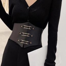 Belts Wide Corset Lightweight Women Retro Shaping Faux Leather Slimming Body Waistband