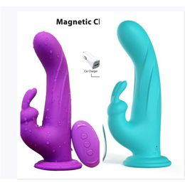 Double vibration second negative G-point strong female adult products variable frequency wearing massage stick 75% Off Online sales