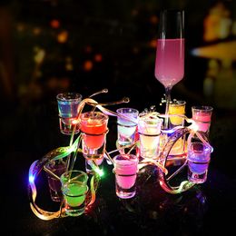 Bar KTV Cocktail Metal tricycle bicycle Creative LED charging light cup holder