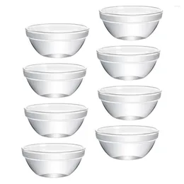 Dinnerware Sets 8 Pcs Go Containers Lids Bozai Cake Bowl Jelly Bowls Mold 6X6X3CM Pudding Storage Serving Glass Holder