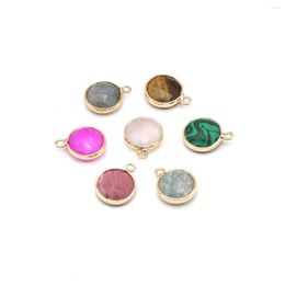 Pendant Necklaces Natural Stone Round Shape Gemstone Exquisite Charms For Jewellery Making Diy Bracelet Necklace Earring Accessories Gifts