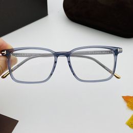 2023 lux lightweight concise rectangular optical tframe 607b unisex plank fullrim metal spring hinge 5516145 for prescription glasses fullset design case