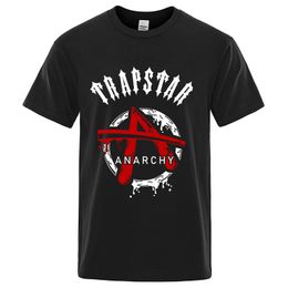 Trapstar Streetwear T-shirt Men's Sunset Seaside Art Print T-shirt O-neck Cotton Crop Top V-neck Clothes Print Tee Boy Girls