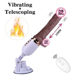 Wireless Remote Control Cannon Machine Automatic Telescopic Stick Female and Simulation Vibration Fun Supplies 75% Off Online sales