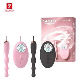 GALAKU High Speed Vestibular Prostate Massager Anal Bead Pulling and Plug Vibrator Sex Products 75% Off Online sales