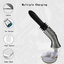 Telescopic Vibrating Rod Cannon Machine Fun Simulation AV Adult Toys Second Wave Jumping Egg Male and Female 75% Off Online sales