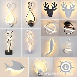 Wall Lamp Luminaria Led Bathroom Vanity Laundry Room Decor Dining Sets Long Sconces Applique Mural Design Antler Sconce