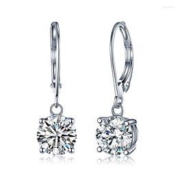 Dangle Earrings Huitan Drop For Women With Cubic Zirconia Pendant Simple Design Female Temperament Accessories Fancy Gift